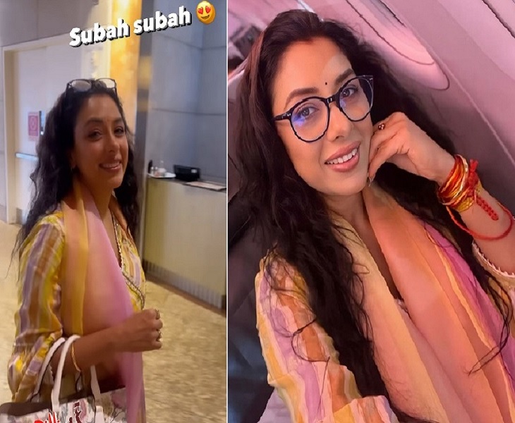 Rupali Ganguly shares her airport diaries as she travels to Delhi
